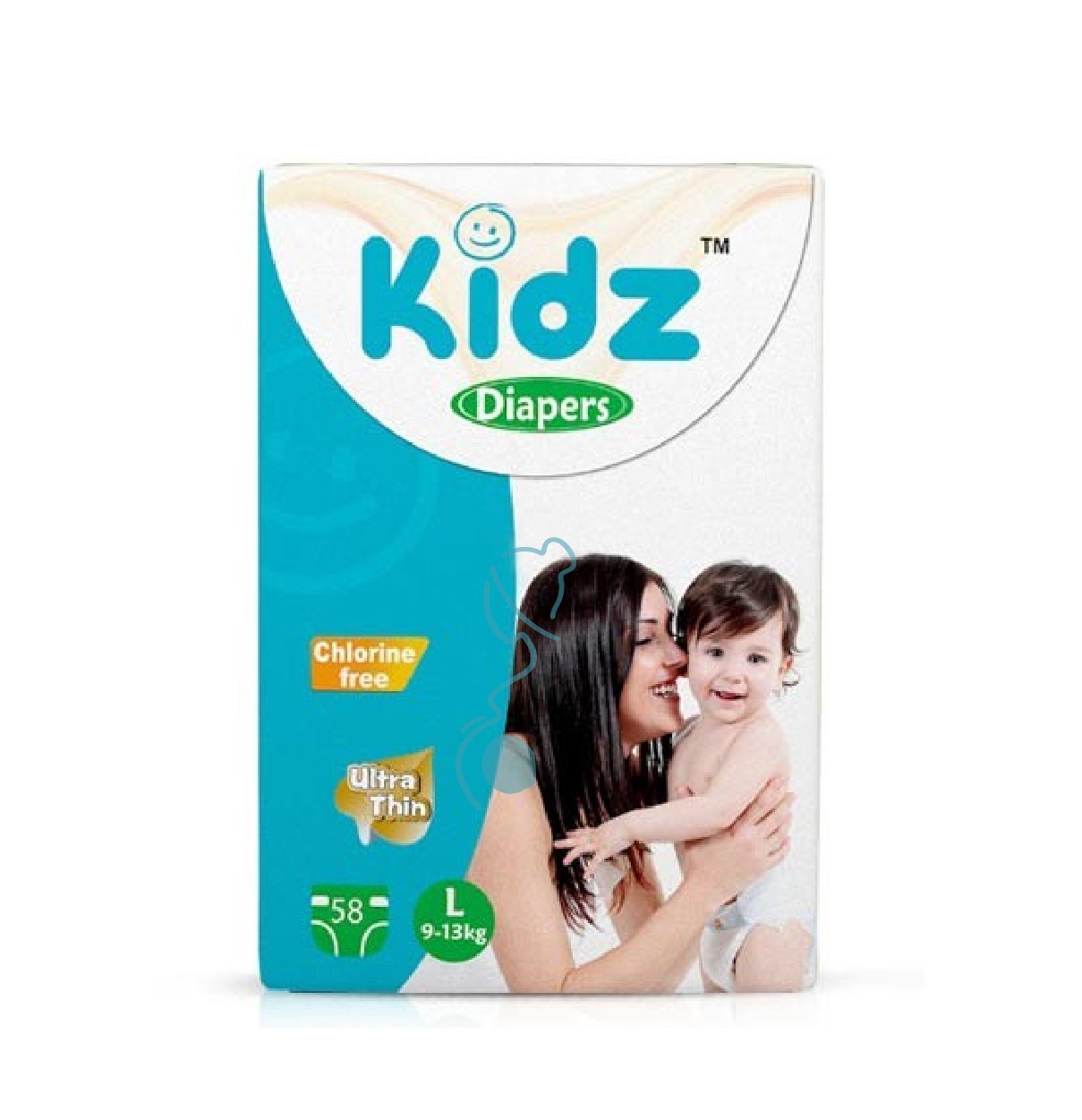 KIDZ Baby Belt Diaper L Size 9-13kg 58pcs