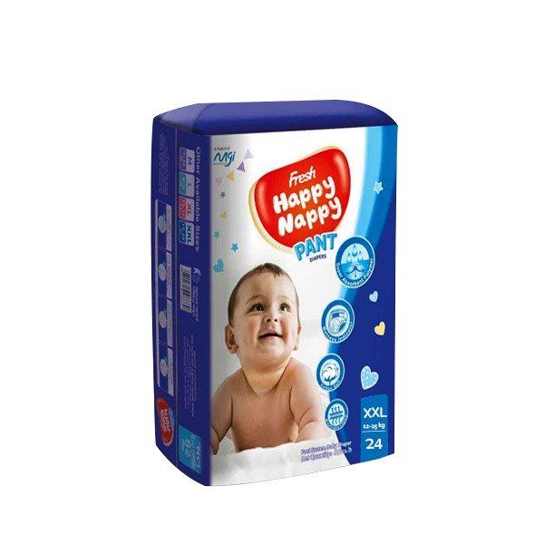 HAPPY Nappy Pant Diapers XXL Size 12-25Kg 24pcs