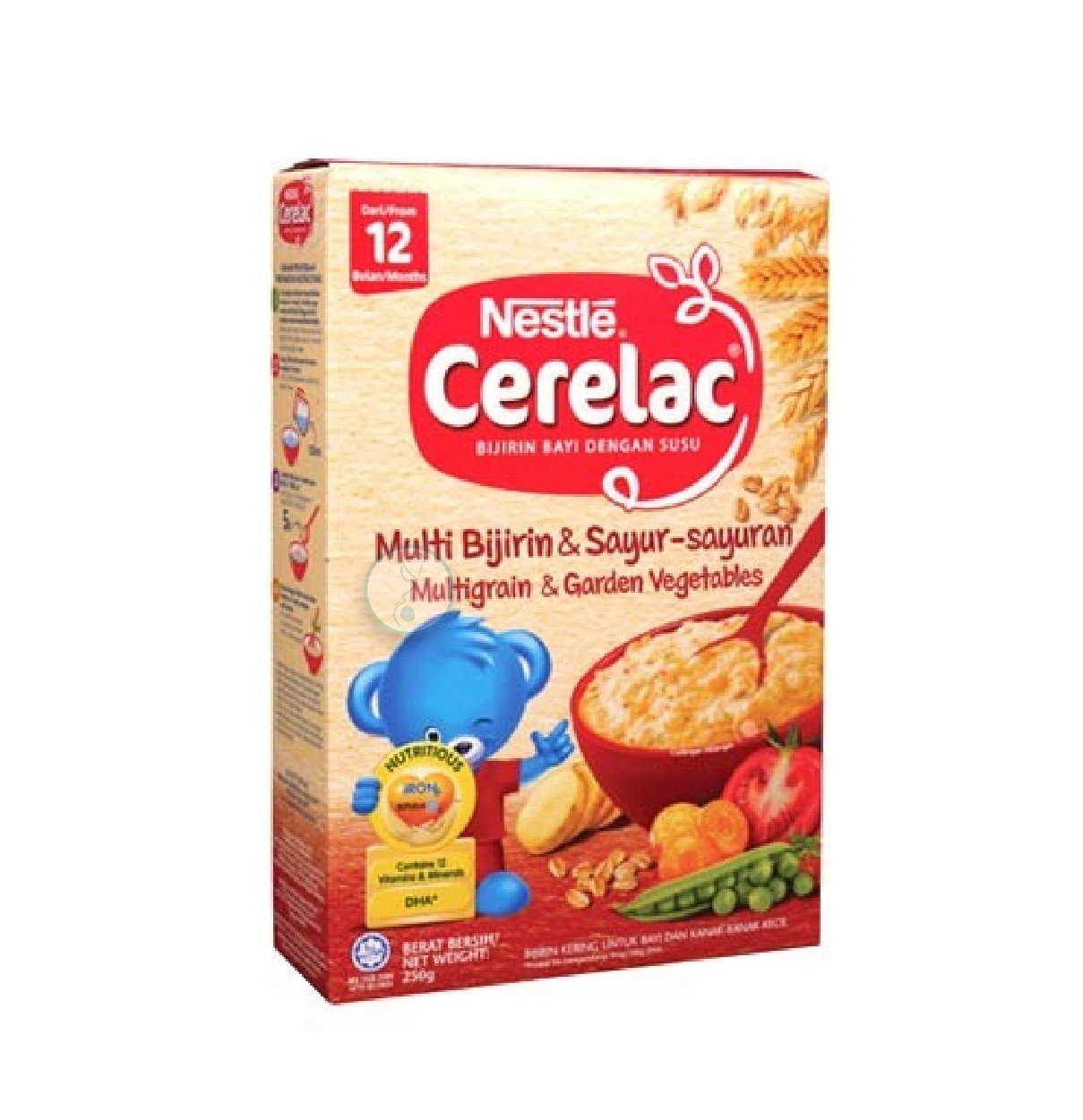 NESTLE Cerelac Multigrain & Garden Vegetables 12+ Months 250g