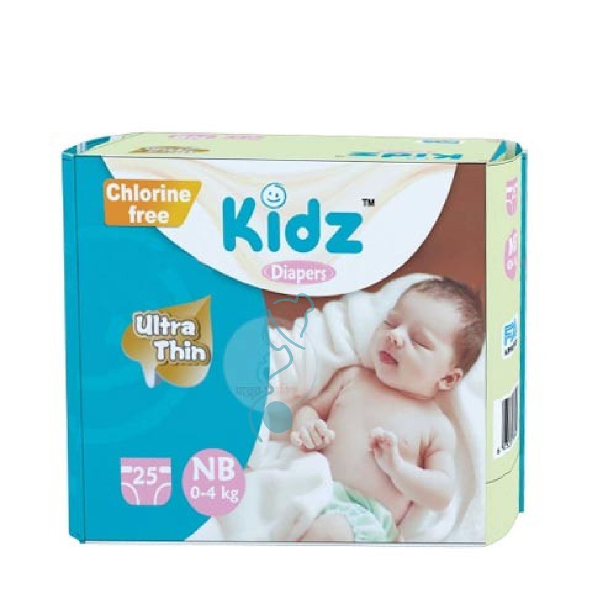 KIDZ Baby Belt Diaper NB 0-4kg 25pcs