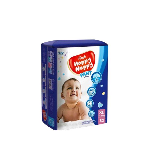 HAPPY Nappy Pant Diapers XL Size 12-17kg 32pcs