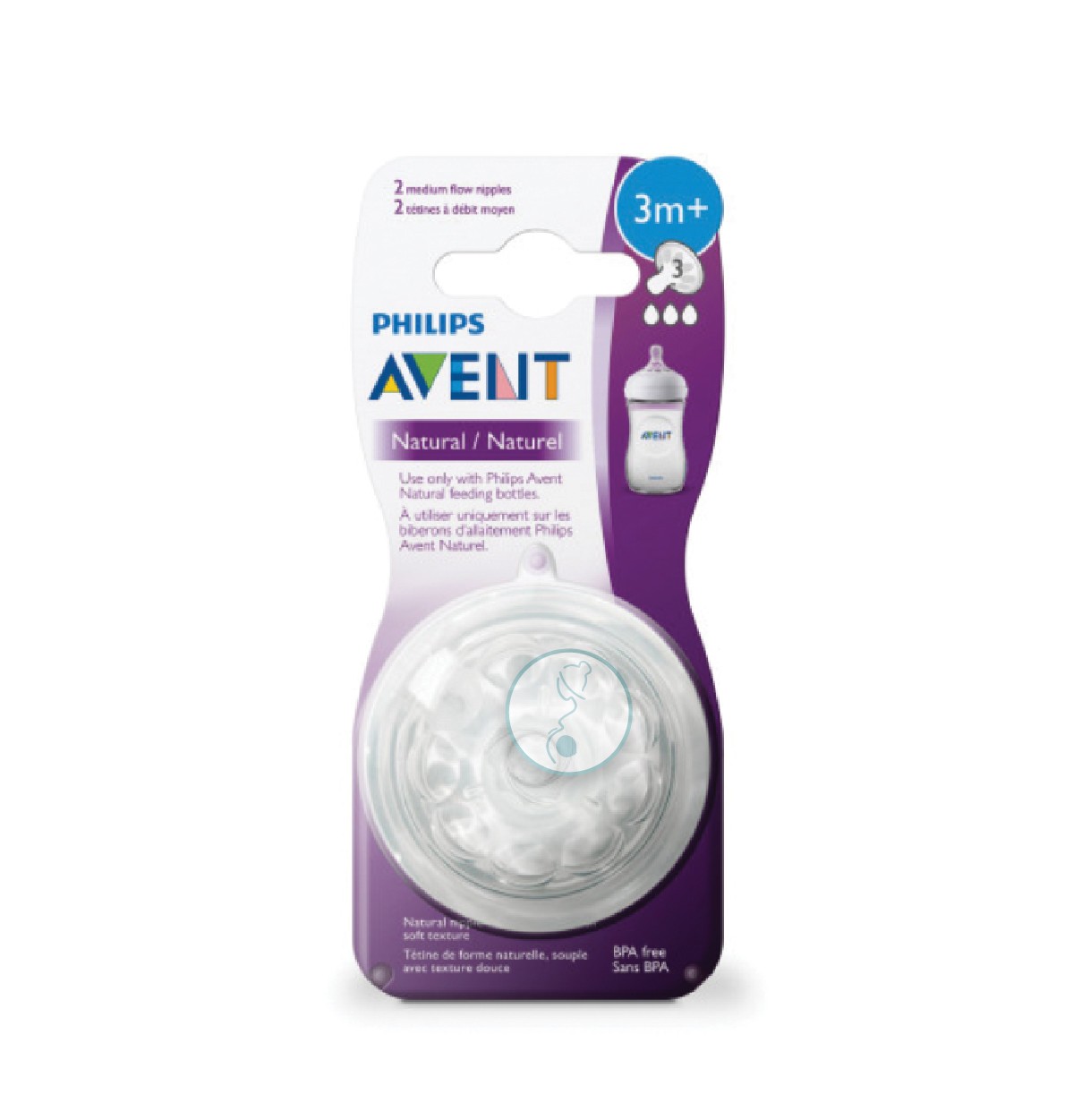 PHILIPS Avent Natural Nipples 3+ Months