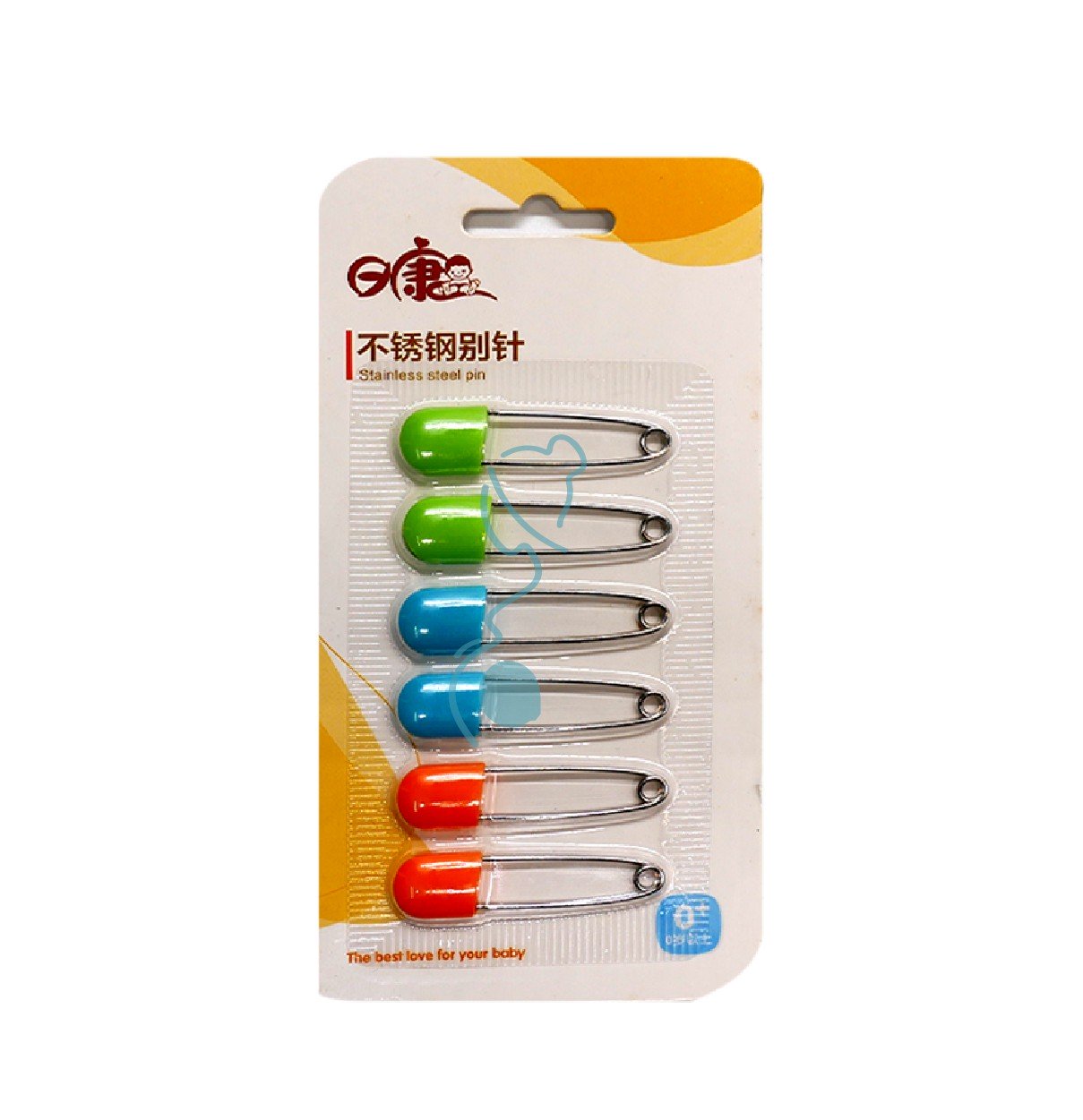 PROTECTIVE Stainless Still Safety Pins Set 6pcs