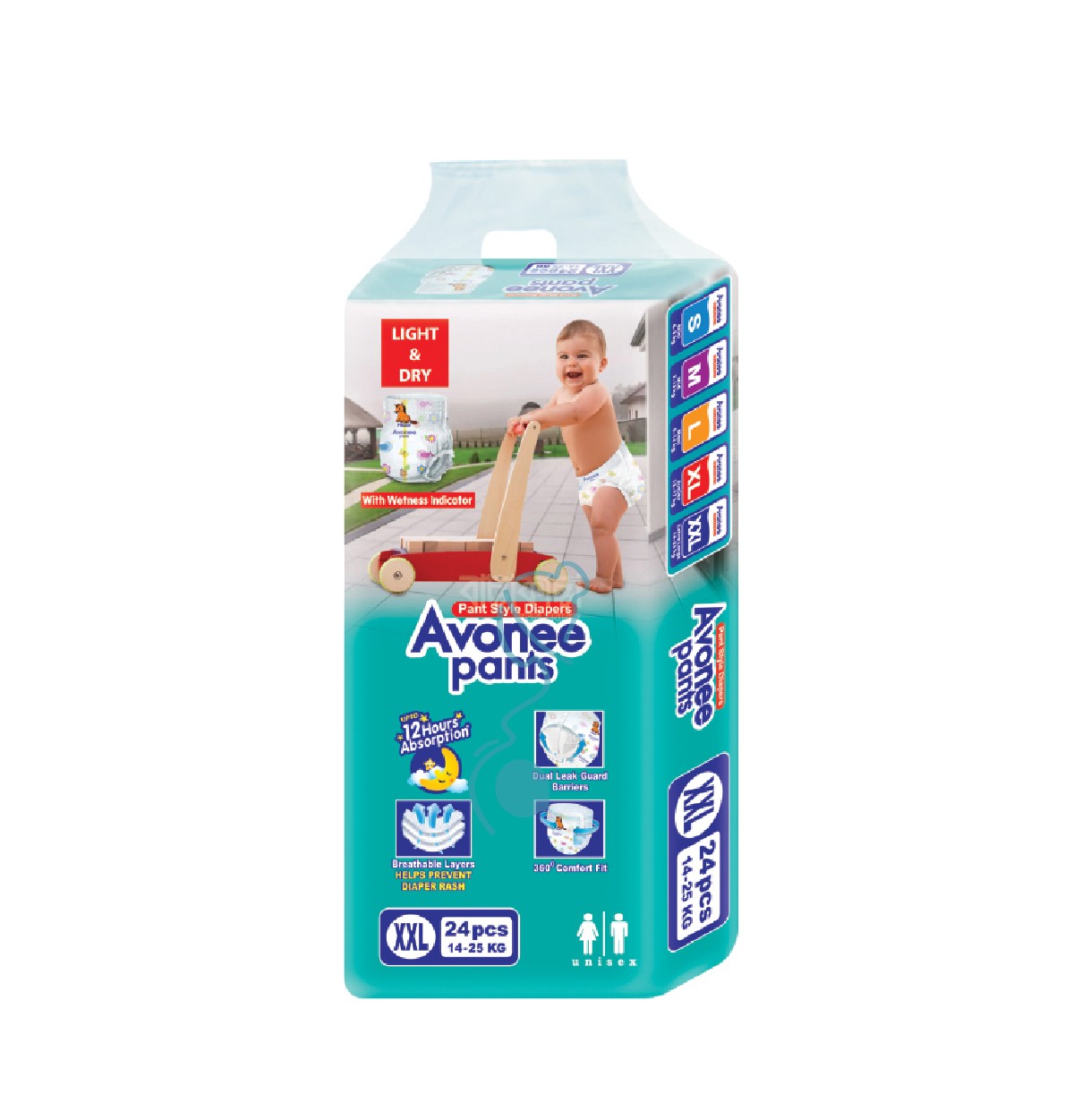 AVONEE Baby Pant Diaper XXL Size 14-25kg 24pcs